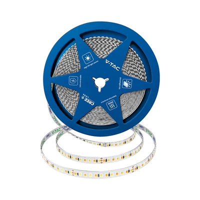 V-TAC DC24V SMD CREE LED szalag IP20, 192 db/m, CCT, állítható színhőmérséklettel - SKU 240836