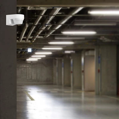 V-TAC falra szerelhető IP65, infravörös mozgásérzékelő, 240°, fehér - SKU 24111
