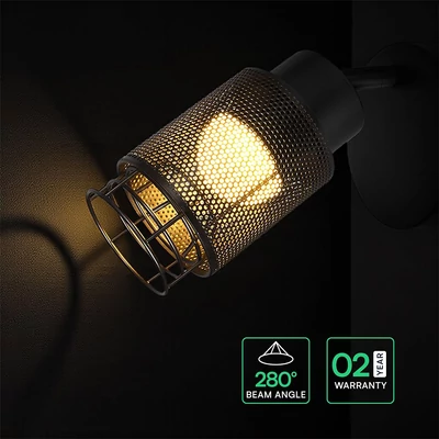 V-TAC fali dekoratív lineáris 6W lámpatest, meleg fehér, fekete - SKU 24122