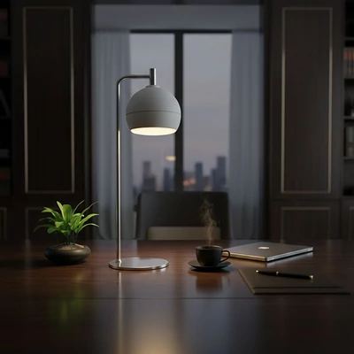 V-TAC asztali 10W LED lámpatest, kerámia és fém, meleg fehér, fehér - SKU 24130