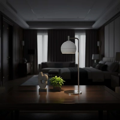 V-TAC asztali 10W LED lámpatest, kerámia és fém, meleg fehér, fehér - SKU 24130