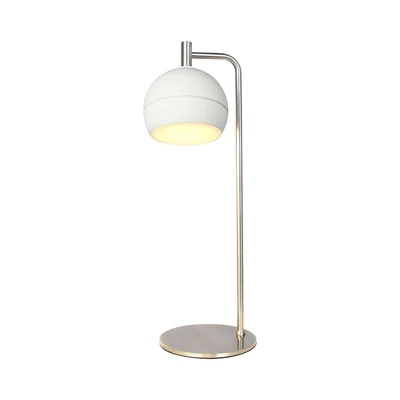 V-TAC asztali 10W LED lámpatest, kerámia és fém, meleg fehér, fehér - SKU 24130