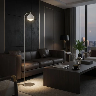 V-TAC álló 10W LED lámpatest, 141cm, kerámia és fém, meleg fehér, fehér - SKU 24131