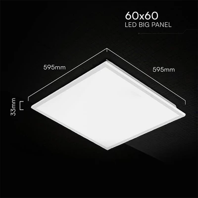 V-TAC CREE LED panel, Starsense táp, hideg fehér 40W 60 x 60cm, 120 Lm/W, Back-Lit - SKU 241466