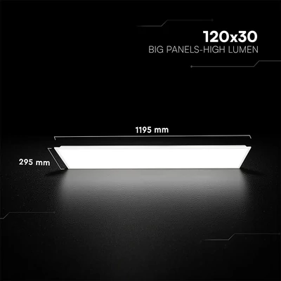V-TAC CREE SMD süllyeszthető LED panel természetes fehér 40W 120 x 30cm, Back-Lit - SKU 241476