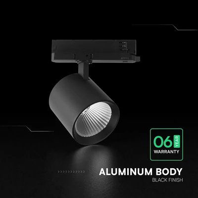 V-TAC CREE COB LED sínes spotlámpa állítható 36W, 36° szögű, meleg fehér - SKU 241636
