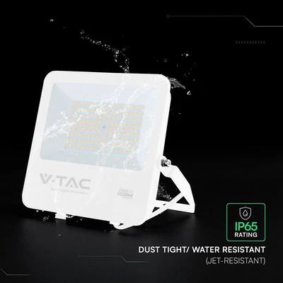 V-TAC CREE SMD D-széria LED reflektor 100W természetes fehér 115 Lm/W, fehér ház - SKU 242106