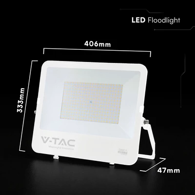 V-TAC CREE SMD D-széria LED reflektor 200W természetes fehér 115 Lm/W, fehér ház - SKU 242126