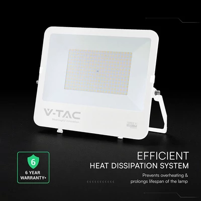 V-TAC CREE SMD D-széria LED reflektor 200W természetes fehér 115 Lm/W, fehér ház - SKU 242126