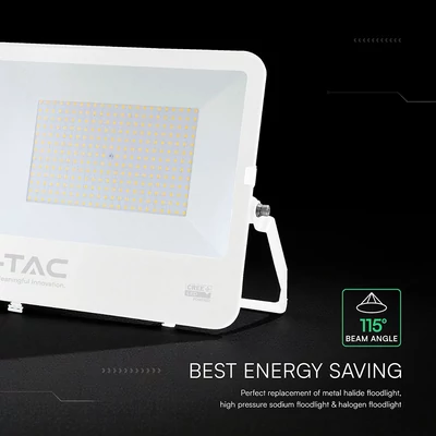 V-TAC CREE SMD D-széria LED reflektor 200W természetes fehér 115 Lm/W, fehér ház - SKU 242126
