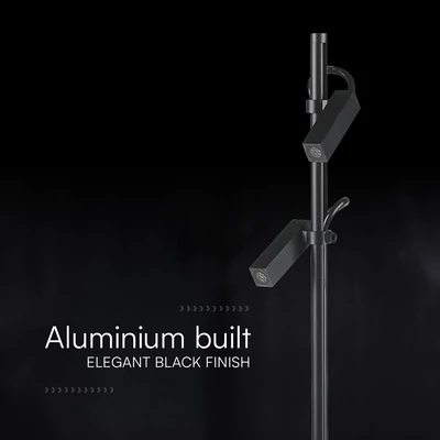 V-TAC DC24V 2x2W LED alumínium leszúrható lámpa, fekete ház, természetes fehér - SKU 24229