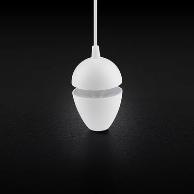 V-TAC Ovális 9W LED alumínium csillár, fehér, meleg fehér fénnyel - SKU 24232