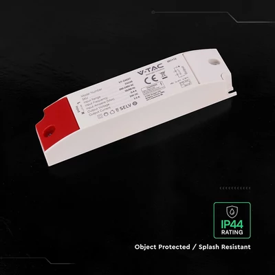 V-TAC IP44 műanyagházas LED tápegység 24V 36W 1.5A - SKU 24249