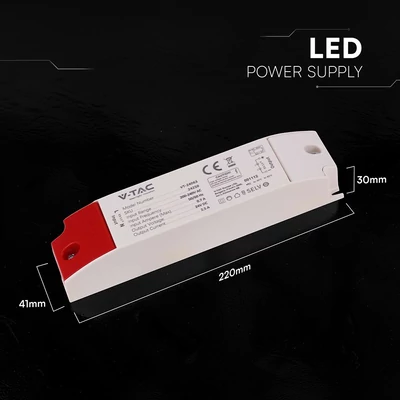V-TAC IP44 műanyagházas LED tápegység 24V 60W 2.5A - SKU 24250