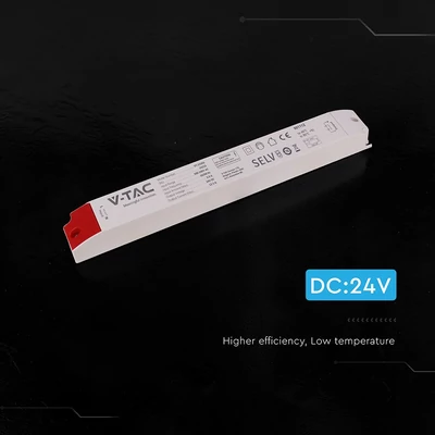 V-TAC IP44 műanyagházas LED tápegység 24V 300W 12.5A - SKU 24253