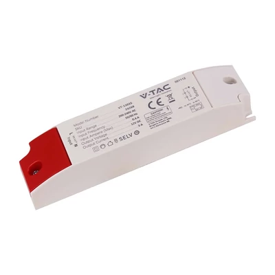 V-TAC IP44 műanyagházas LED tápegység 12V 36W 3A - SKU 24268