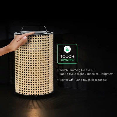 V-TAC kerek napelemes fa kerti 1.2W LED lámpa, fényerőszabályozható, IP65, 2800K színhő - SKU 24287
