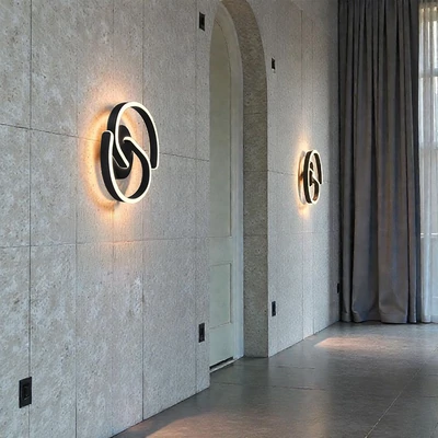 V-TAC S-alakú 22W LED fali lámpa, 300x110mm, természetes fehér, homokfekete házzal - SKU 24290