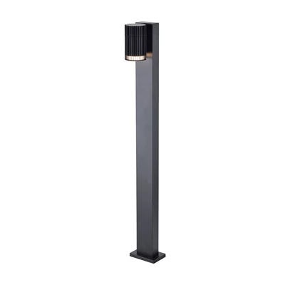 V-TAC csíkozott, GU10 foglalatos 50cm magas állólámpa, IP44, alumínium - SKU 24308