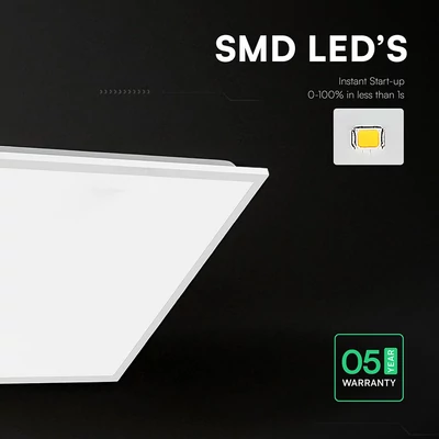 V-TAC süllyeszthető Back-Lit 40W LED panel, állítható színhőmérséklet, 60x60 cm, 120Lm/W - SKU 24324