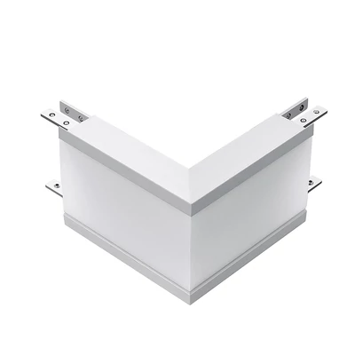 V-TAC fehér, 90mm L alakú toldó süllyeszthető lineáris LED lámpákhoz 12W természetes fehér - SKU 397