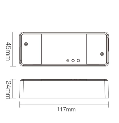 MiLight 230V Triac rádiófrekvenciás és PUSH fényerőszabályzó, Max. 500W-ig - TRI-PR