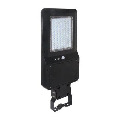 V-TAC napelemes utcai LED lámpa, térvilágító lámpatest 15W hideg fehér - SKU 8548