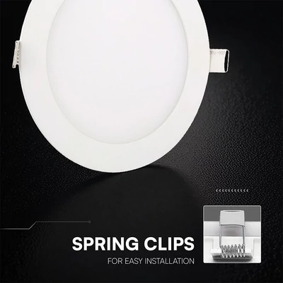 V-TAC CREE SMD süllyeszthető, műanyag, kerek LED panel 6W, CCT - SKU 78586