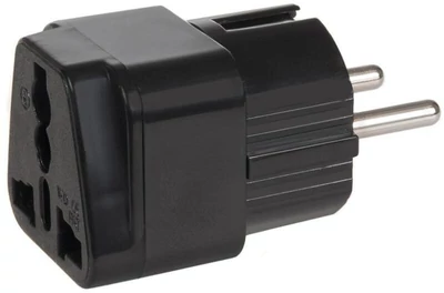 MCL multisocket átalakító, univerzális magyar angol UK, USA dugalj, fekete
