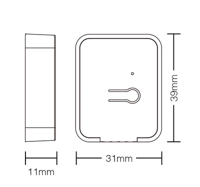 MiLight 3V mini 3 zónás kapcsoló okosító, rádiós vezérlő - PUSH2-3