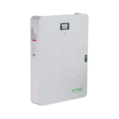 V-TAC szolár 51,2V 14.33 kWh napelem inverterekhez való ultravékony akkumulátor, fehér - SKU 12713