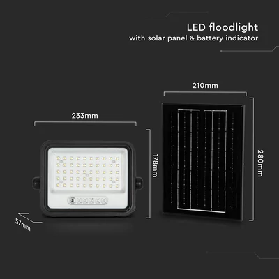 V-TAC 100W napelemes LED reflektor, 2000K - 8000K között állítható színhőmérséklettel - SKU 24083