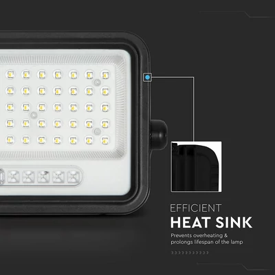 V-TAC 100W napelemes LED reflektor, 2000K - 8000K között állítható színhőmérséklettel - SKU 24083
