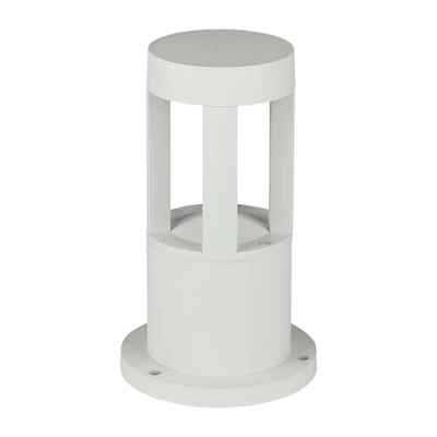 V-TAC 10W kültéri COB LED lámpa oszlop 25 cm, természetes fehér, fehér házzal - SKU 8317