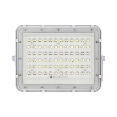 V-TAC 12000mAh napelemes LED reflektor 15W hideg fehér, 1200 Lumen, fehér házzal - SKU 7843