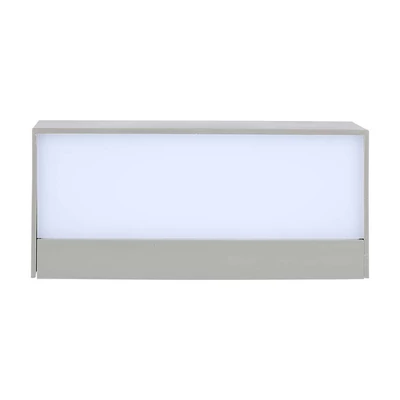 V-TAC 12W kültéri, téglatest alakú, fali LED lámpa hideg fehér - SKU 218244