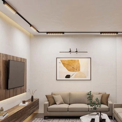 V-TAC 12W spot LED lámpatest Slim 48V mágneses sínhez, hideg fehér - SKU 10238