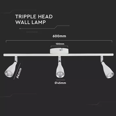 V-TAC 13.5W fehér mennyezeti LED lámpa meleg fehér - SKU 8270