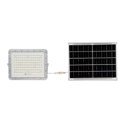 V-TAC 16000mAh napelemes LED reflektor 20W hideg fehér, 1800 Lumen, fehér házzal - SKU 7845