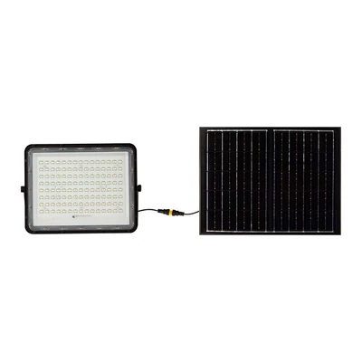 V-TAC 16000mAh napelemes LED reflektor 20W hideg fehér, 1800 Lumen, fekete házzal - SKU 7827