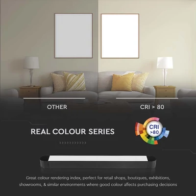 V-TAC 18W lineáris LED lámpatest Slim 48V mágneses sínhez, hideg fehér - SKU 10247