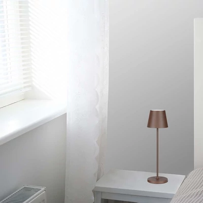 V-TAC 1.5W Corten barna, érintéssel vezérelhető akkumulátoros LED lámpa, meleg fehér - SKU 23446