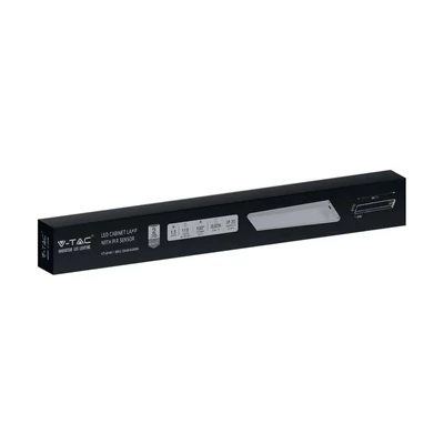 V-TAC 1.5W mozgásérzékelős, akkumulátoros, LED bútorvilágítás, meleg fehér, ezüst - SKU 2961