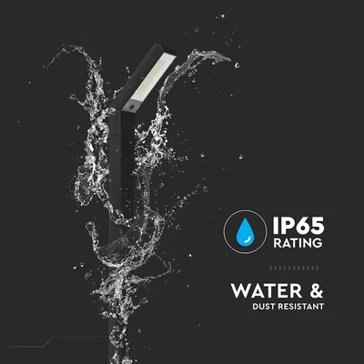 V-TAC 1.5W napelemes LED kandeláber, IP65, állítható színhőmérséklettel - SKU 23997