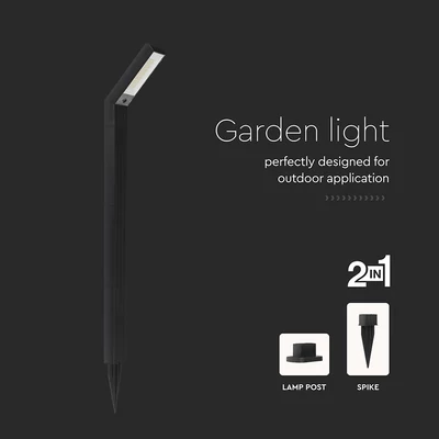 V-TAC 1.5W napelemes LED kandeláber, IP65, állítható színhőmérséklettel - SKU 23997
