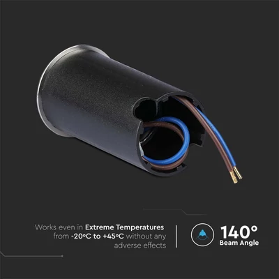 V-TAC 1W DC12V kültéri talajlámpa, IP67 90°, hideg fehér - SKU 211464
