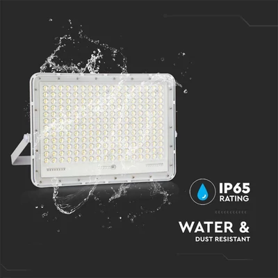V-TAC 20000mAh napelemes LED reflektor 30W hideg fehér, 2600 Lumen, fehér házzal - SKU 7847