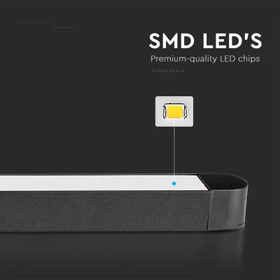 V-TAC 22W lineáris LED lámpatest Slim 48V mágneses sínhez, természetes fehér - SKU 10248