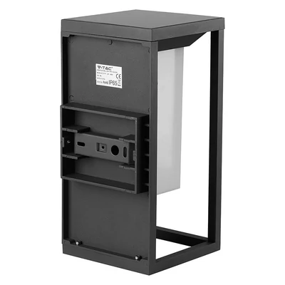 V-TAC 2W napelemes fali LED lámpa, IP65, meleg fehér - SKU 21784