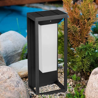 V-TAC 2W napelemes fali LED lámpa, IP65, meleg fehér - SKU 21784